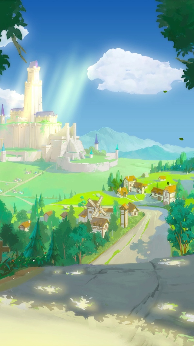 唯美治愈城堡郊外小路