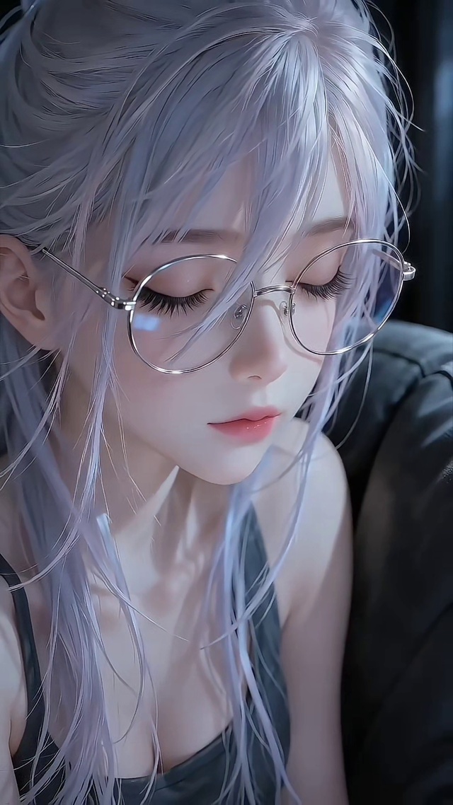 清冷白眸少女