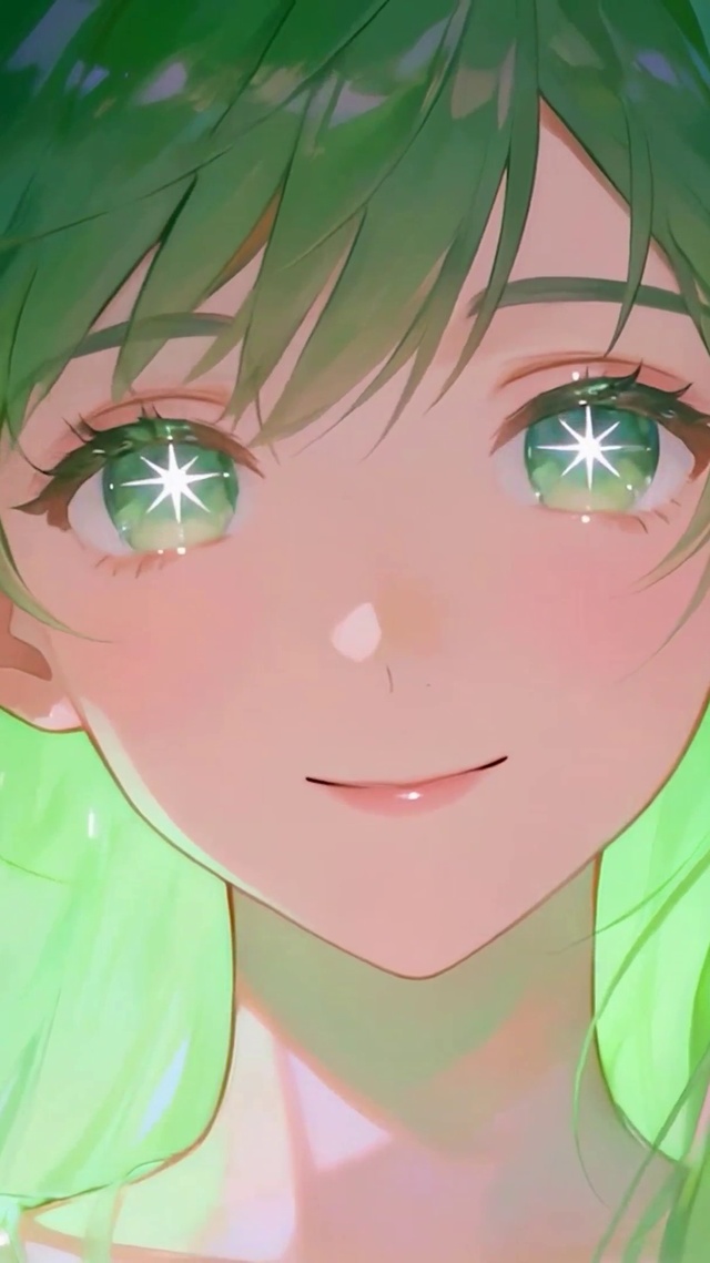 夜景花朵女孩