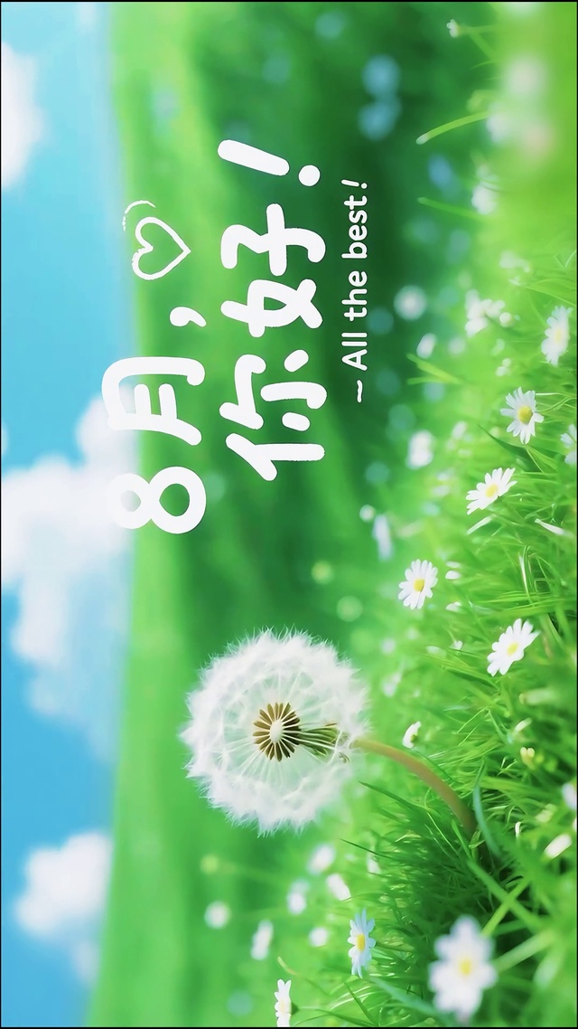 8月旷野的蒲公英