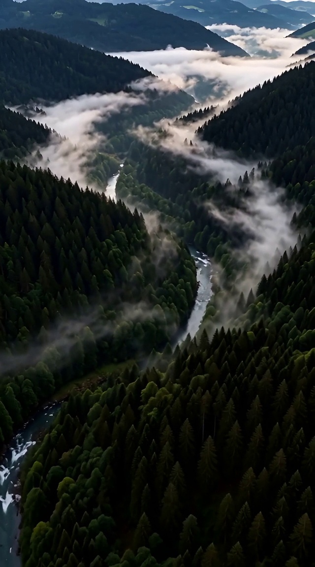 雾林山涧幽谷