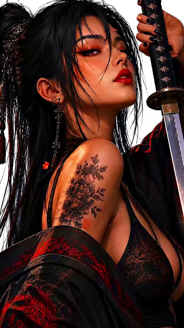 日系武士美女