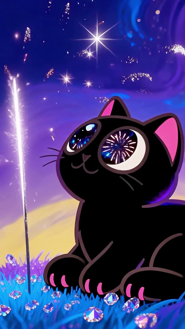 幻空花火小黑猫