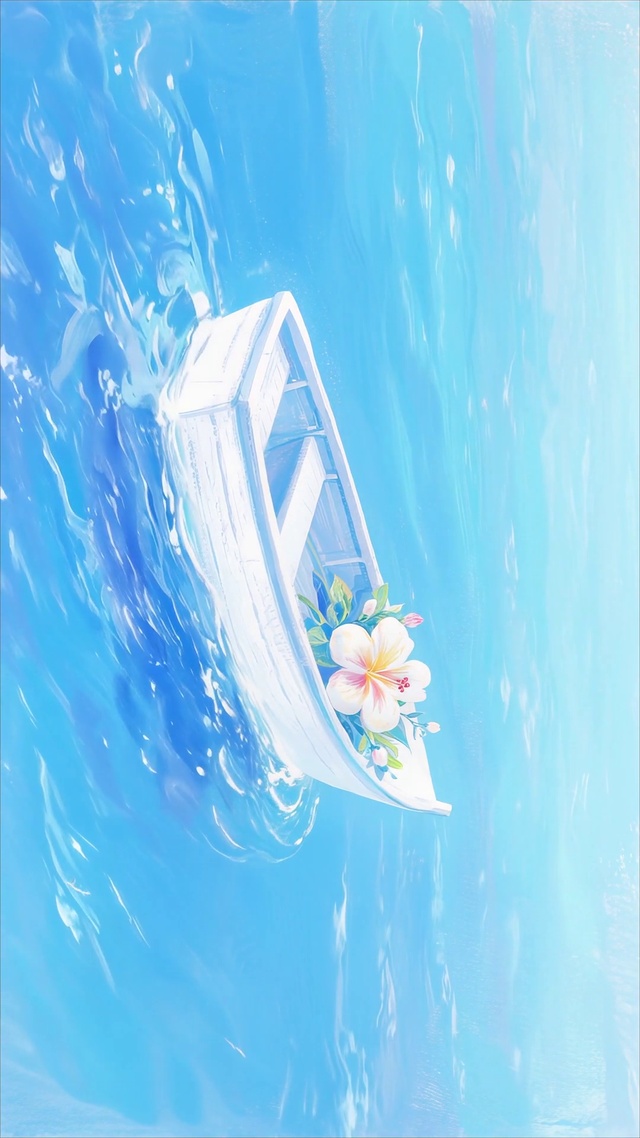 海上小船