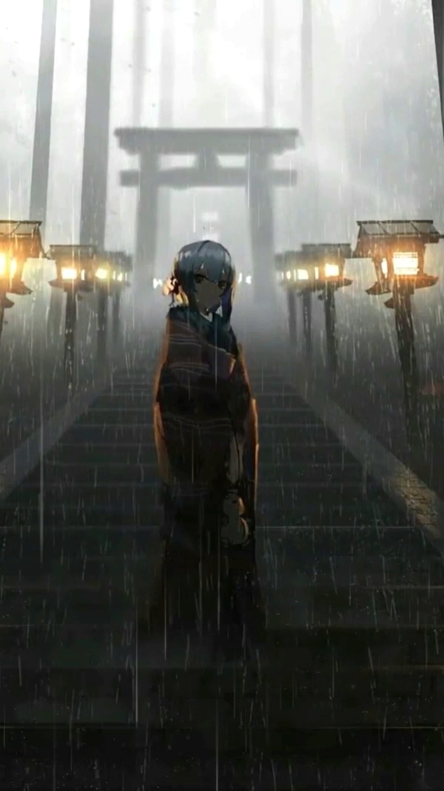 雨中少女