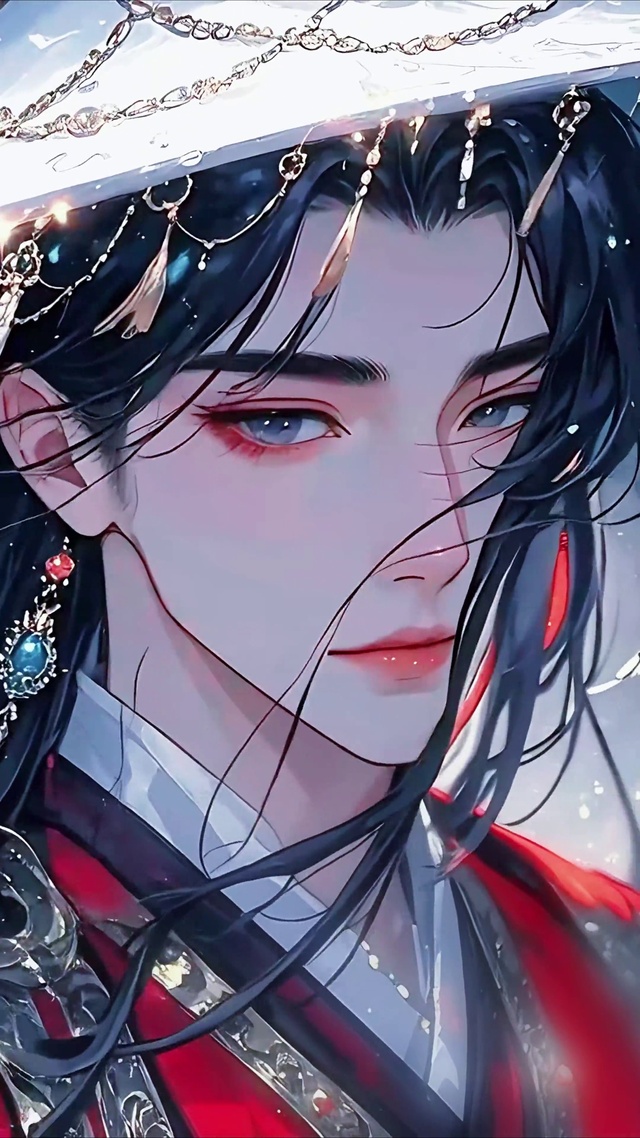 古风动漫帅哥-雨中客