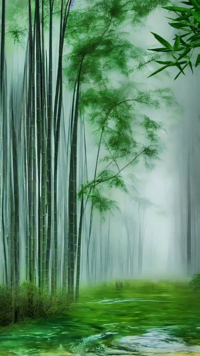 幽静竹林