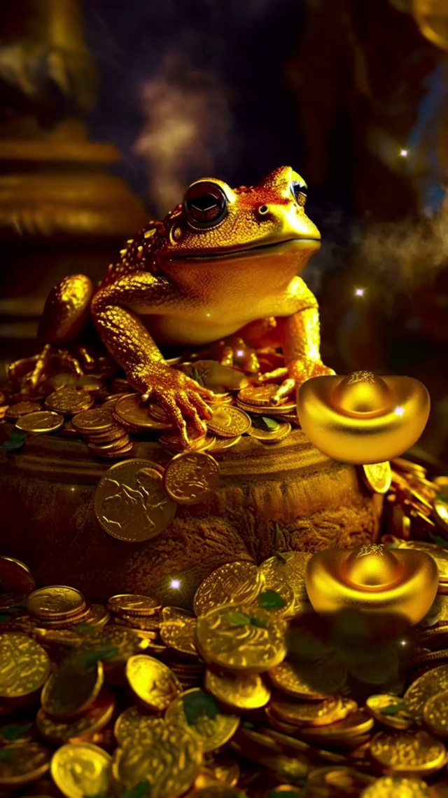 吸金阵 金蟾纳财 4k壁纸