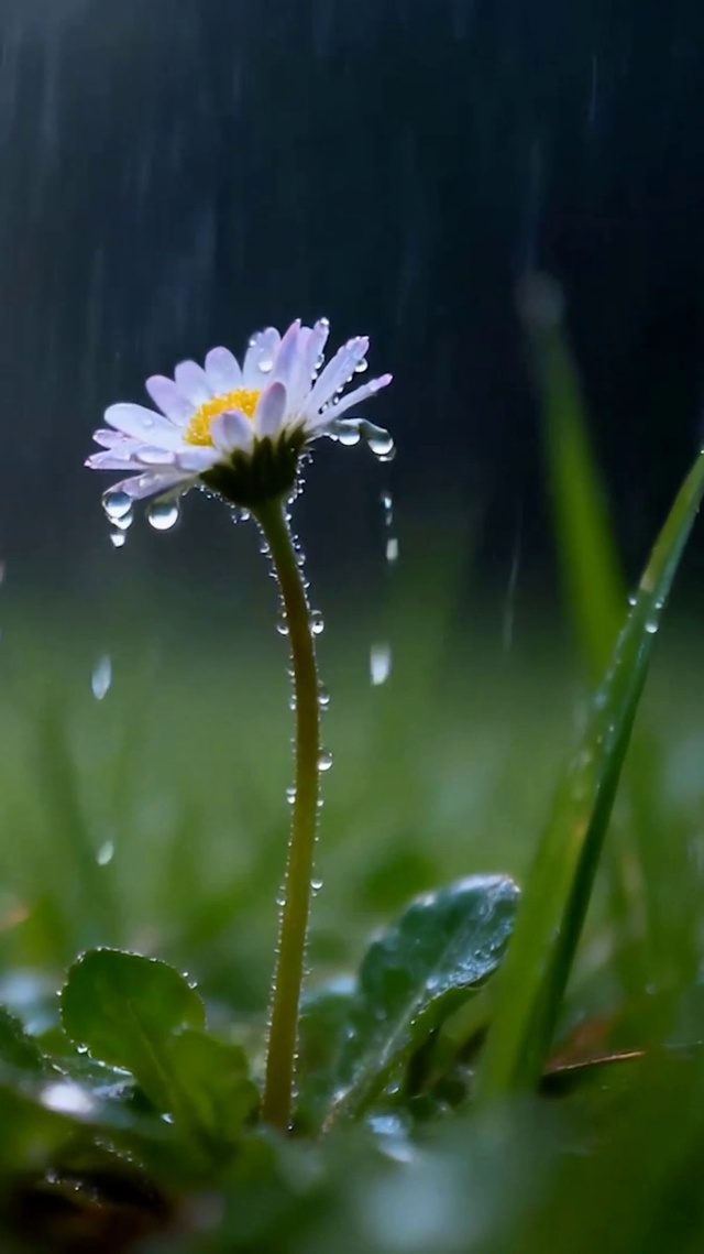 雨天花草