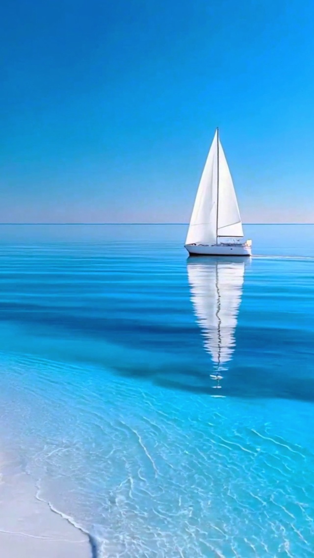 蓝天大海杨帆起航4K