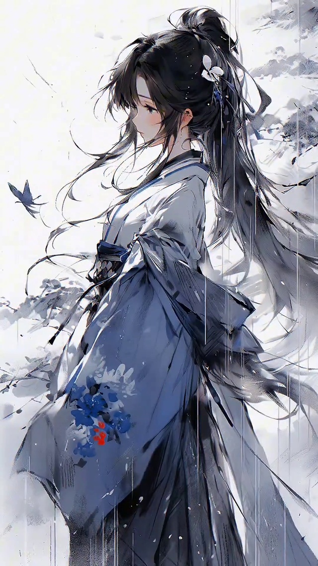 水墨美女