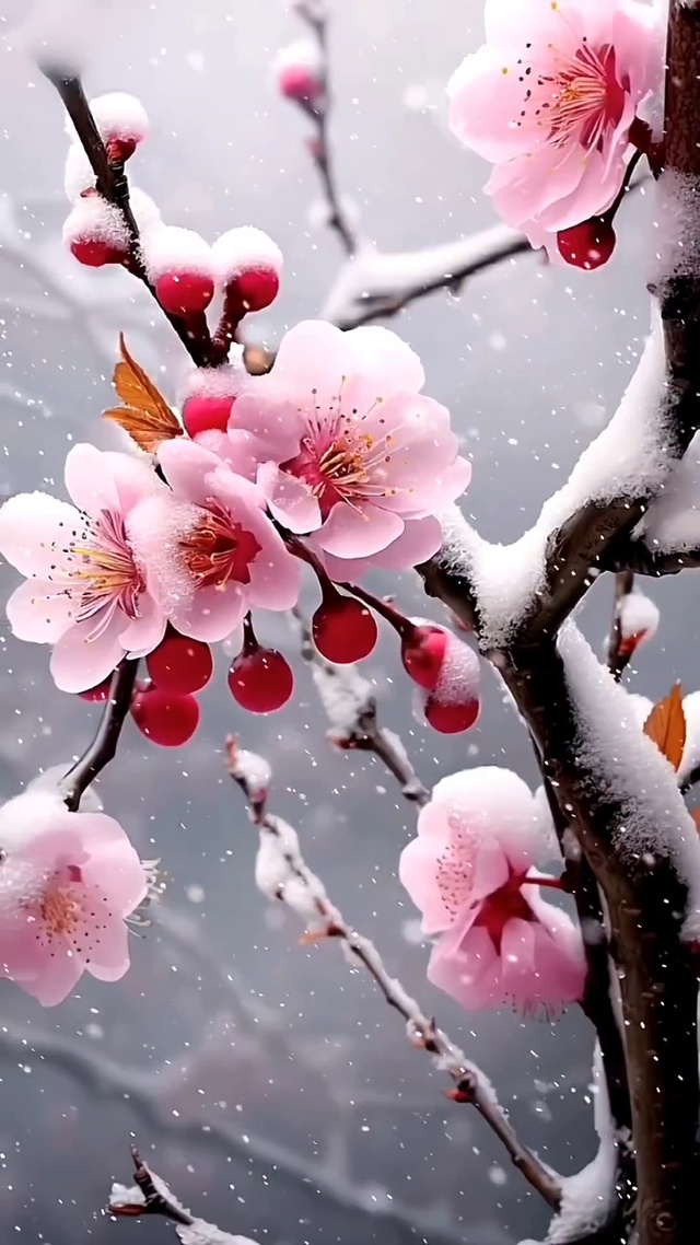 傲雪寒梅独自开