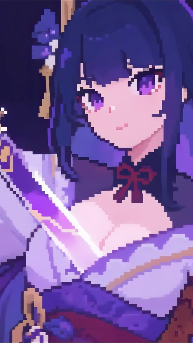 像素动画-拔刀雷电将军