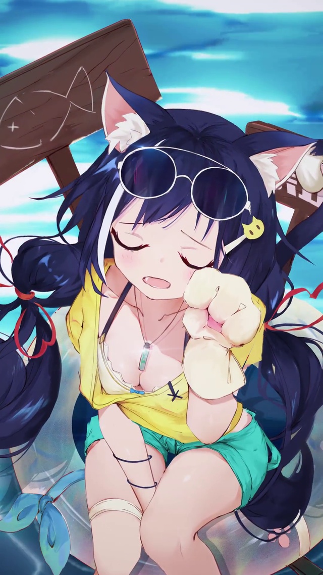 和凯露一起游泳吧