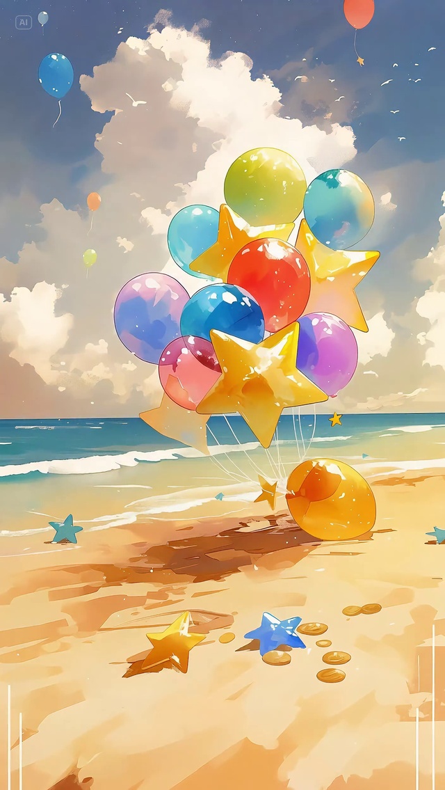 清风 气球 云朵