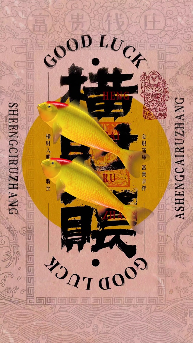 横财入账 锦鲤4k动态壁纸