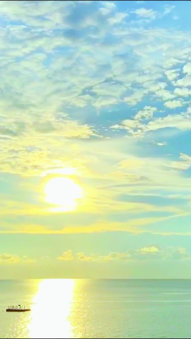 4K夕阳风起云涌