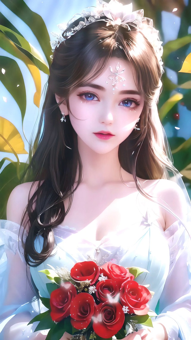 手捧鲜花的精灵-4K高清