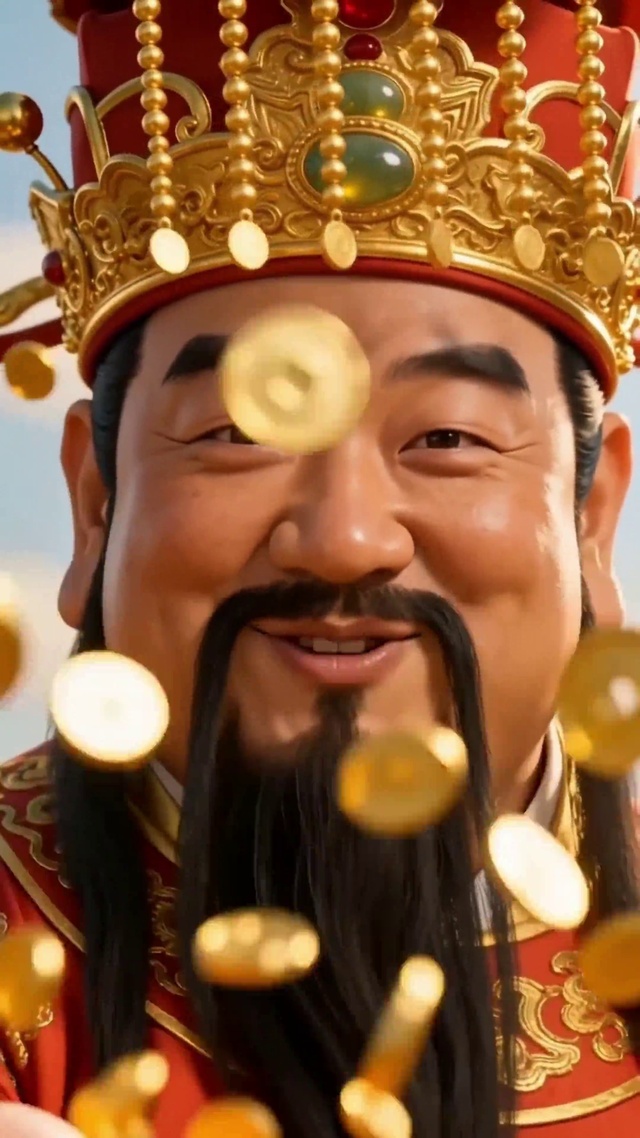 财神鱼身撒金