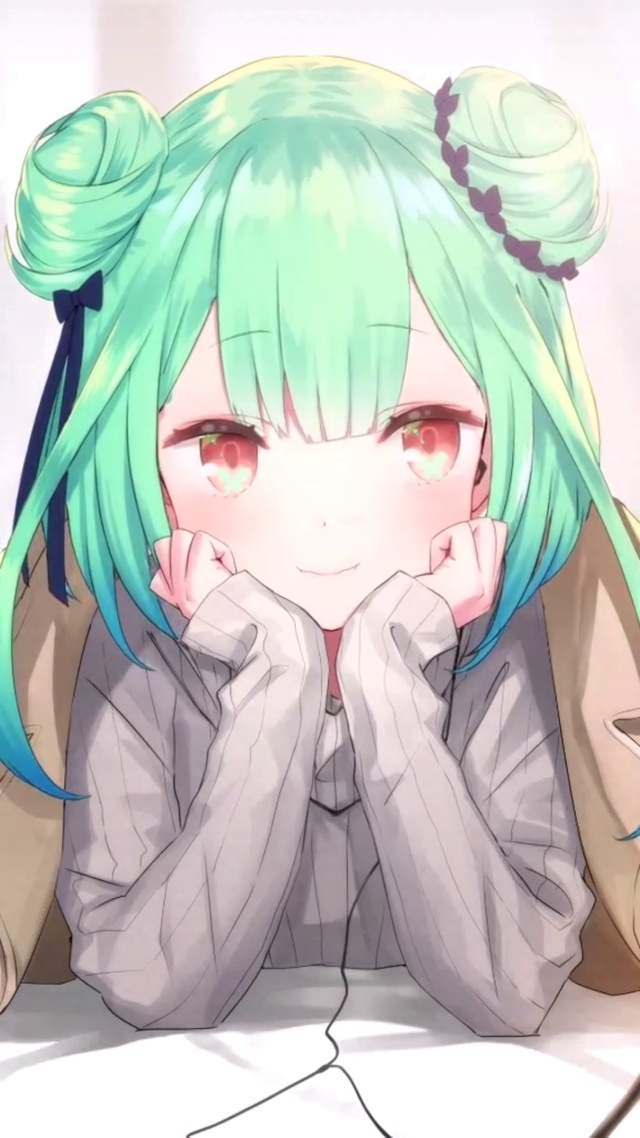 润羽露西娅可爱萌萌丸子头