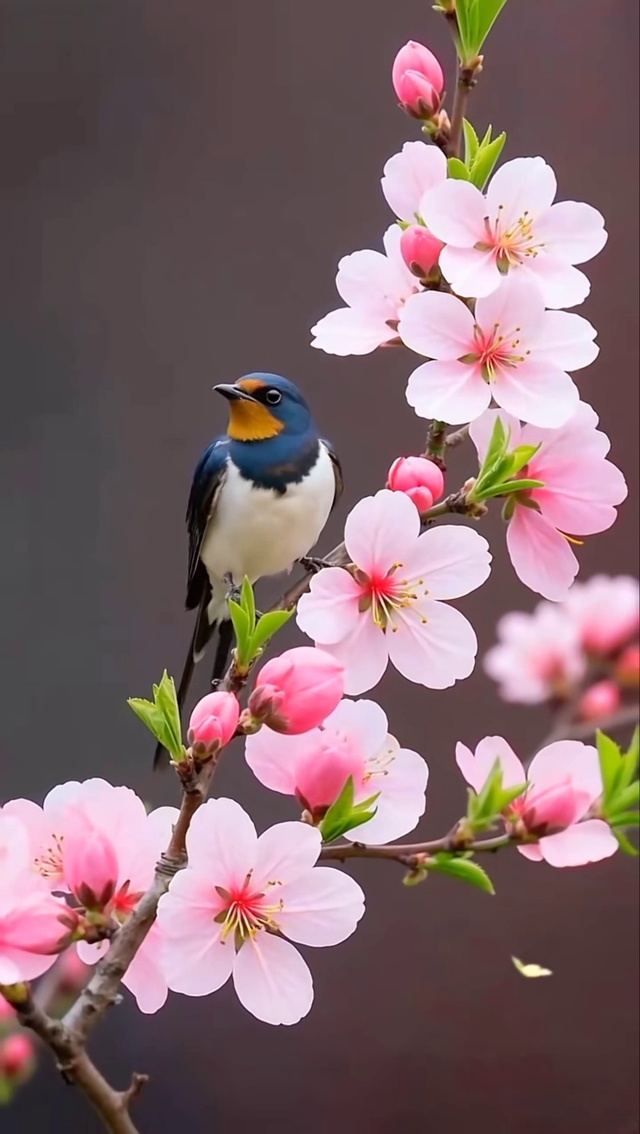 鸟鸣花开