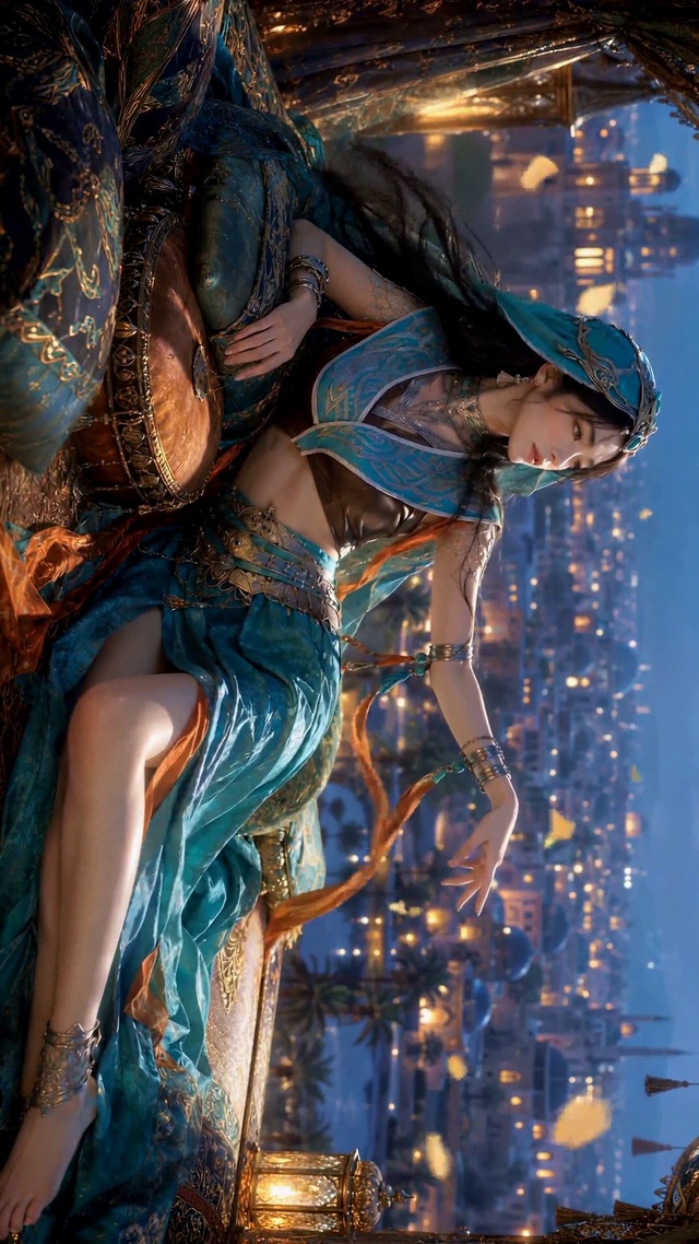异域风情夜景绝美女神