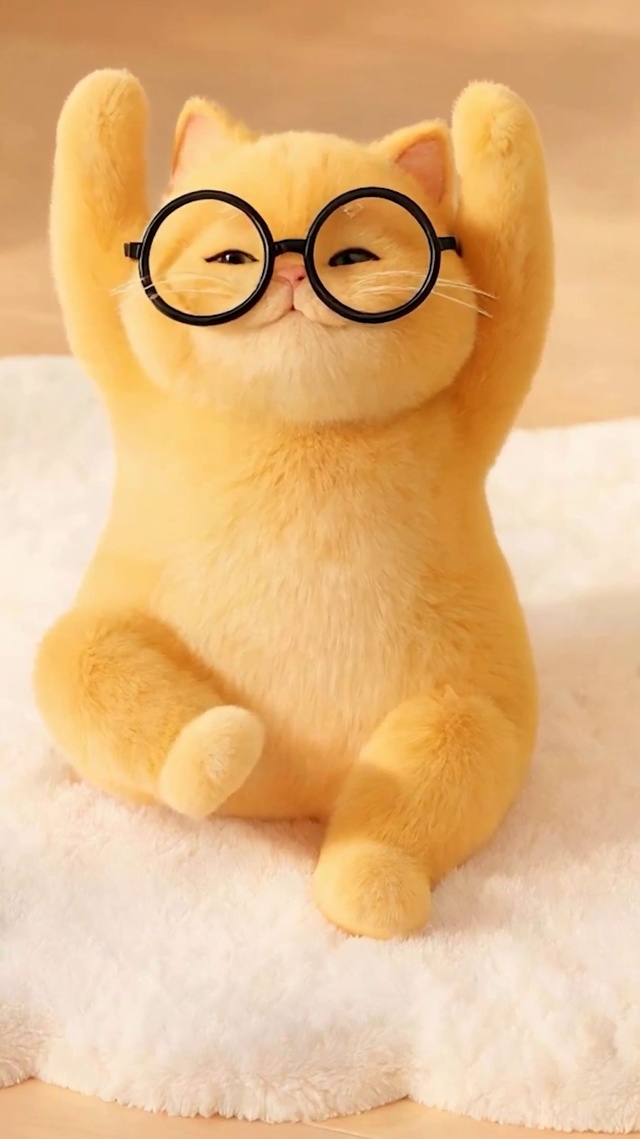 伸懒腰猫咪