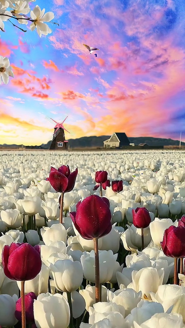 万花丛中一点红