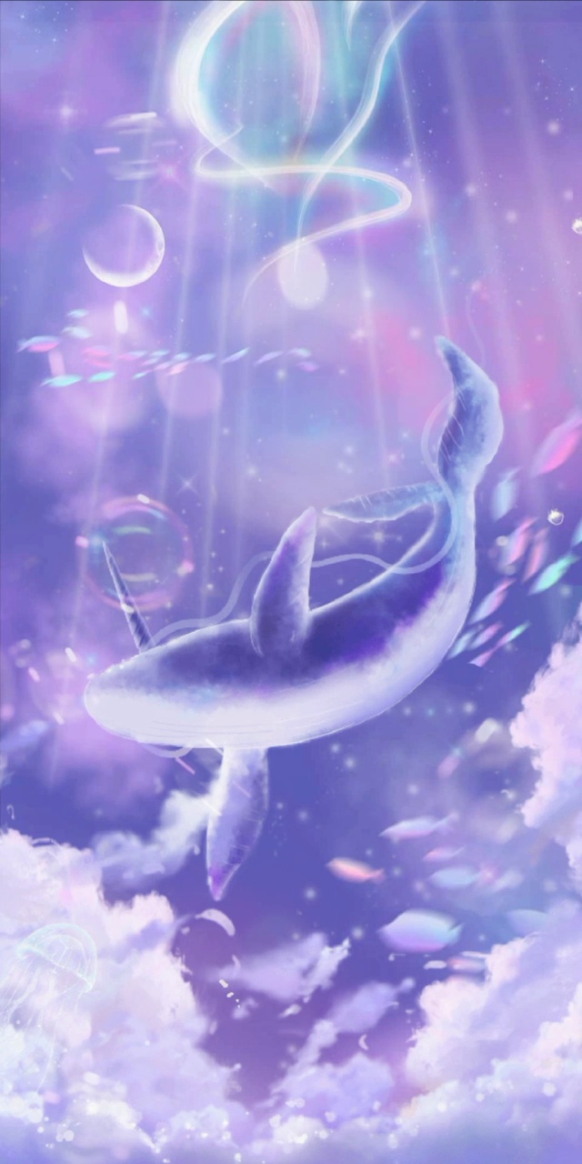 唯美梦幻海洋鲸落