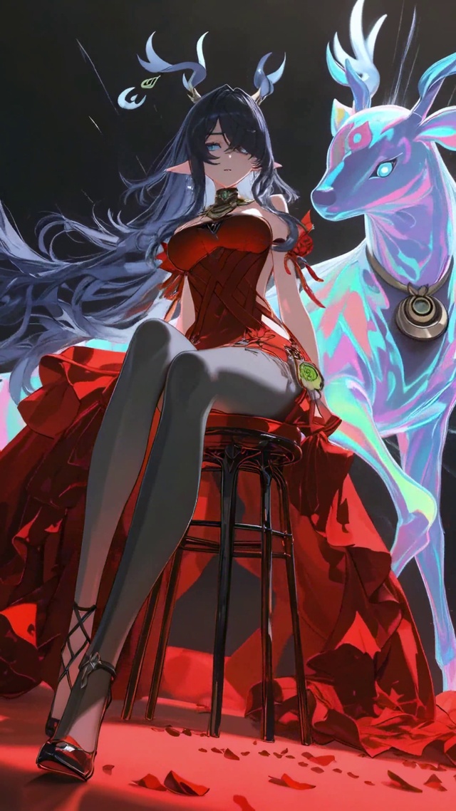 幻彩红裙菈乌玛