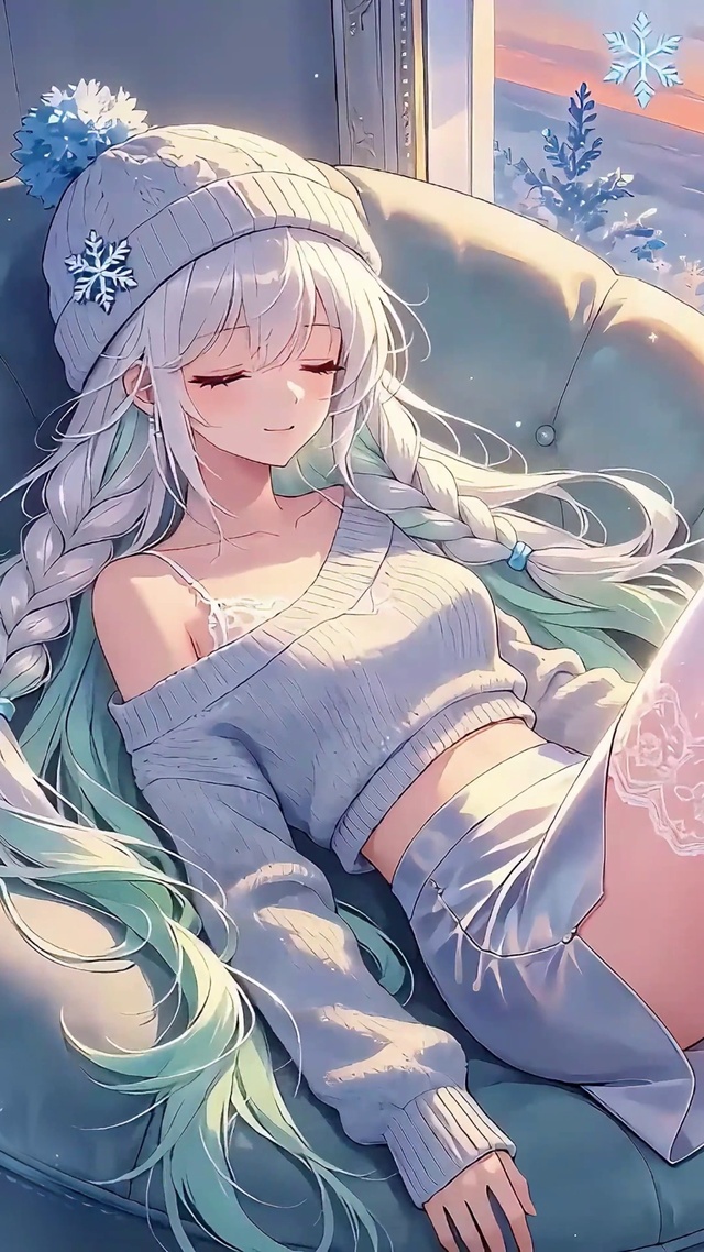 观夕阳的太空舱少女