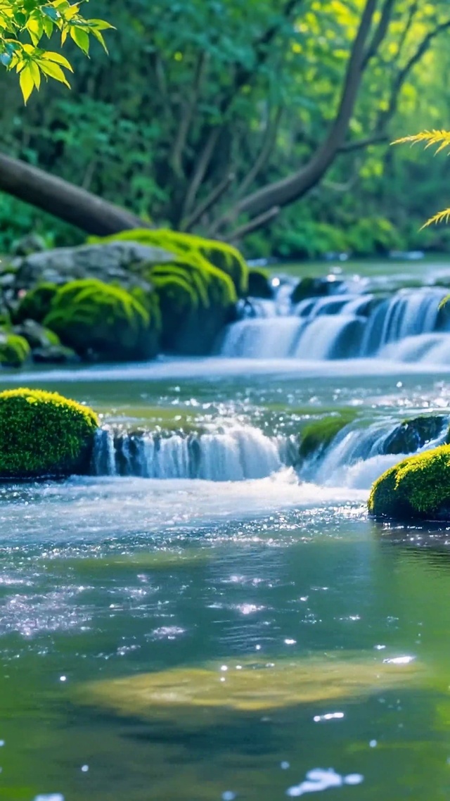 林间溪流