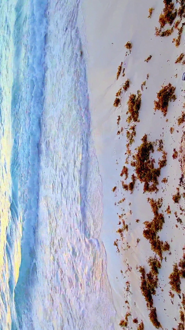 4K治愈海滩海浪