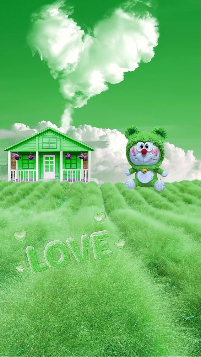 沾了绿色的光，所以才这么灵动和可爱。 