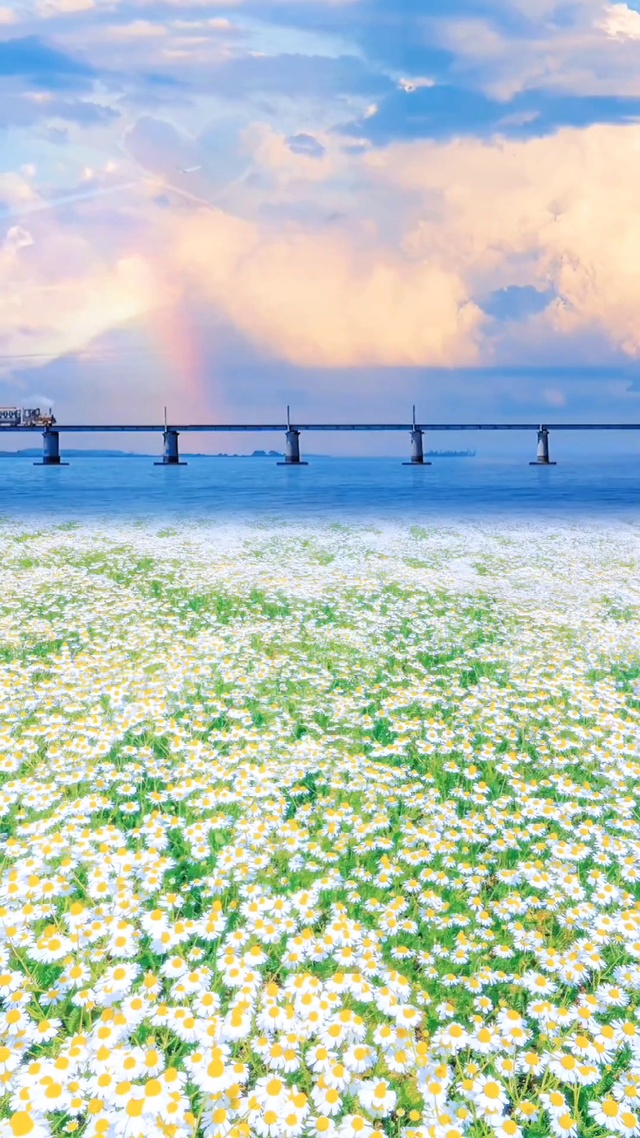 海边小雏菊花海