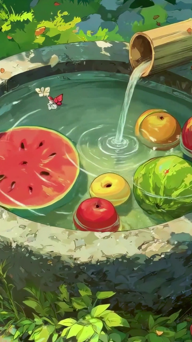 庭院水浸西瓜
