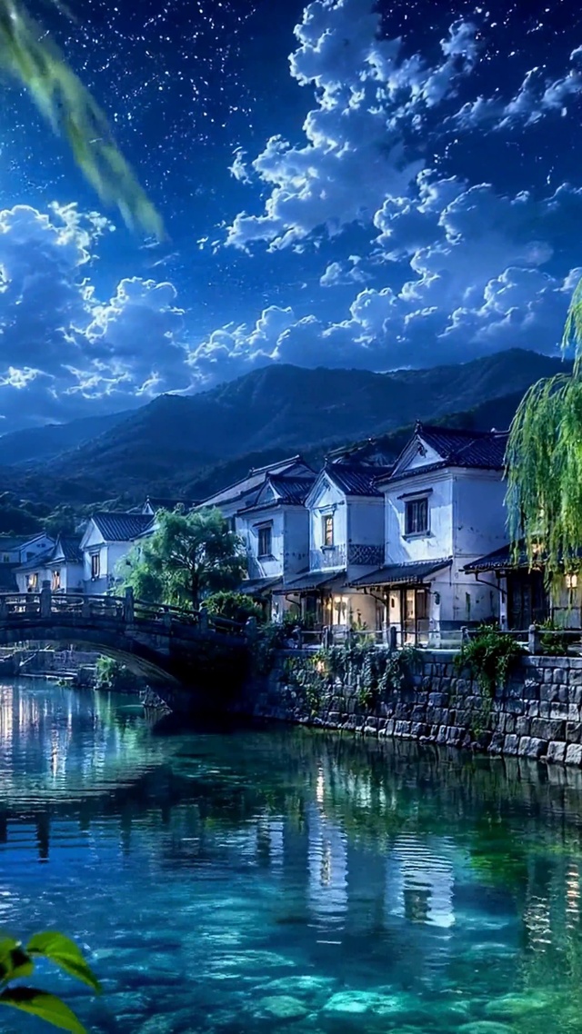 月夜水乡