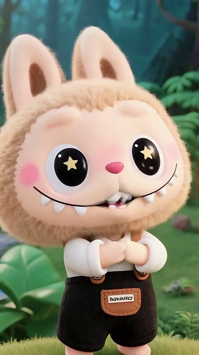 森林篝火拉布布