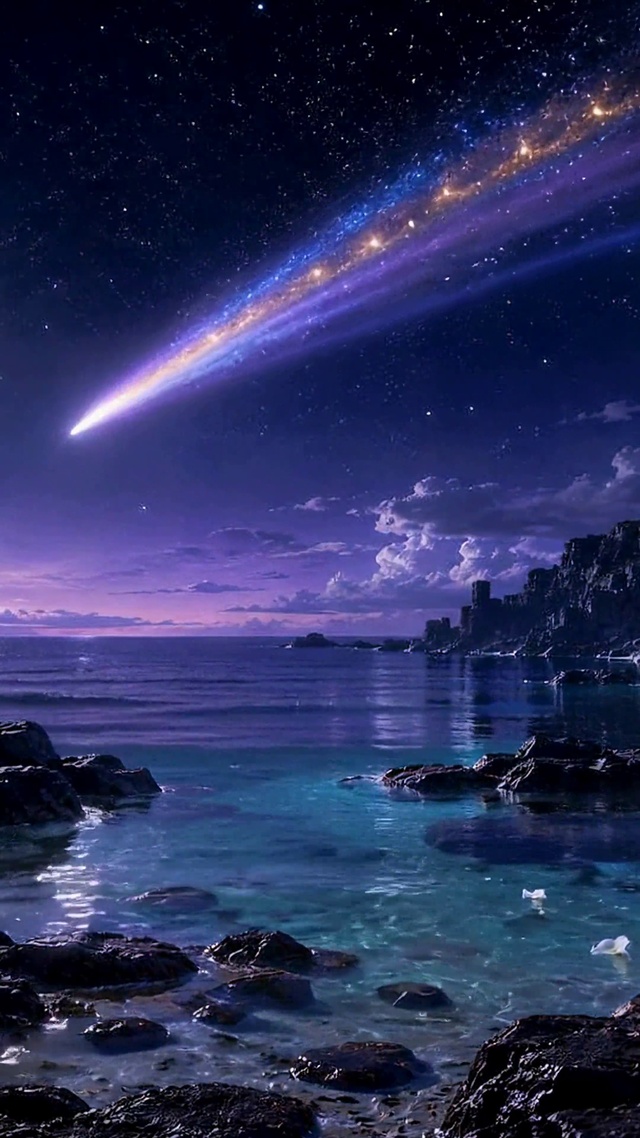 星海流光夜景