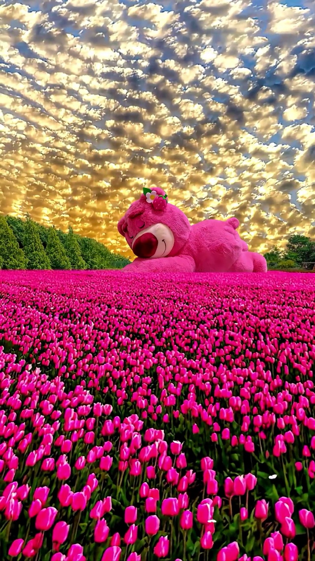 浪漫郁金香花海