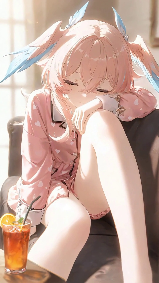 莉奈亚丨粉色睡衣丨