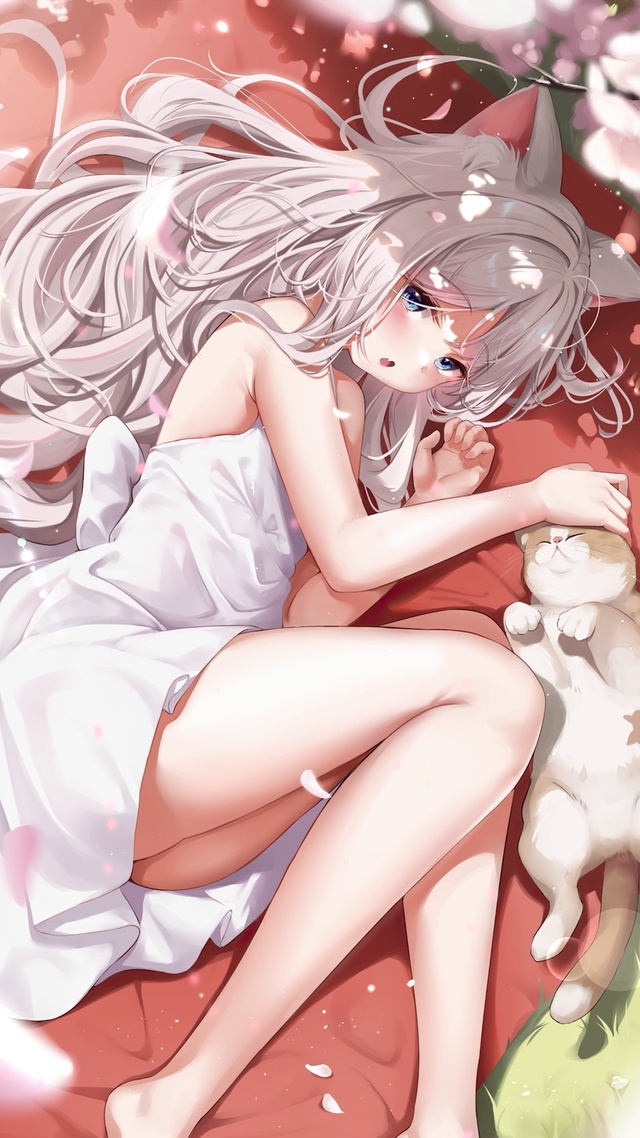 樱花猫少女