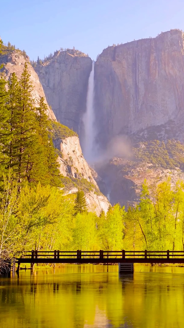 高山流水瀑布(风景手机动态壁纸) - 风景手机壁纸下载 - 元气壁纸