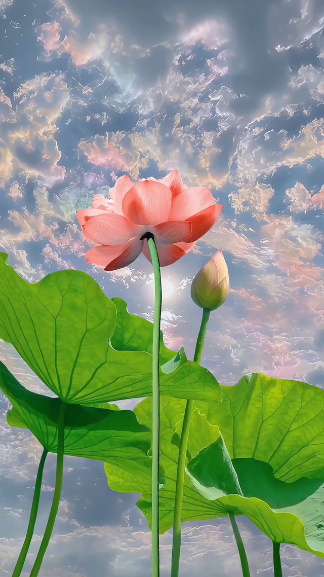 彩云荷花