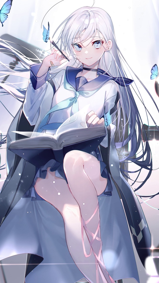 清纯蓝蝶少女
