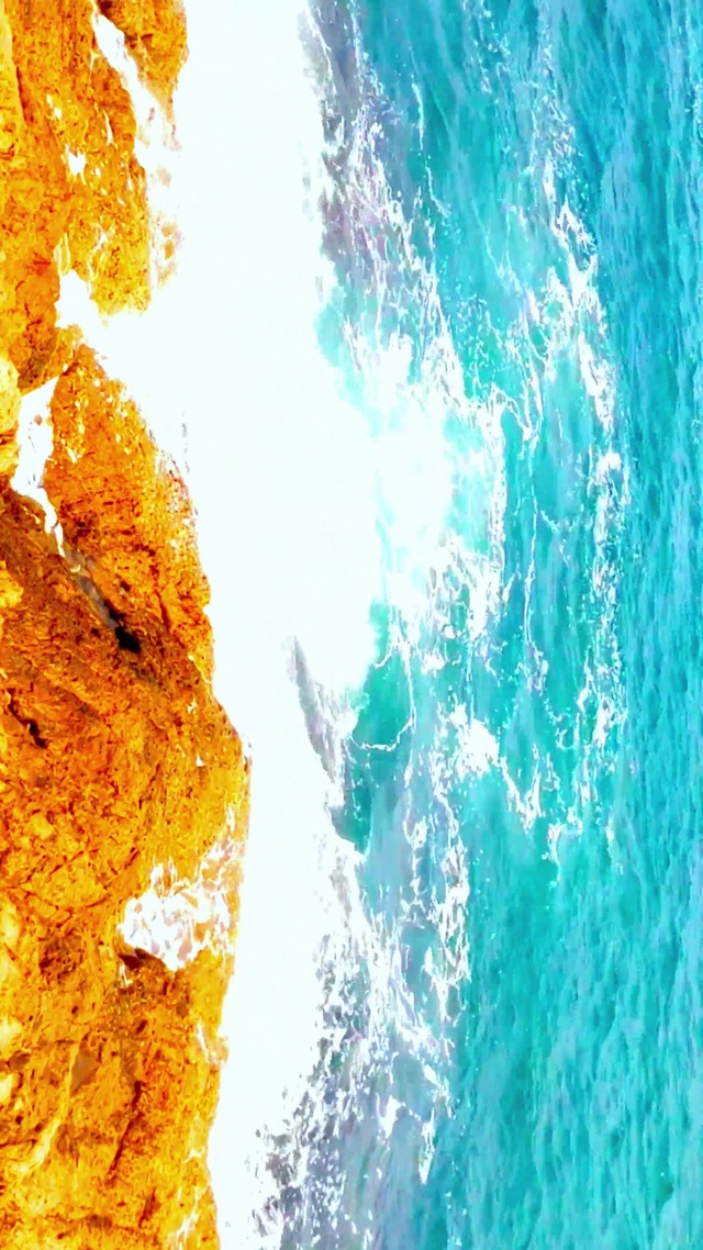 唯美治愈海浪4K