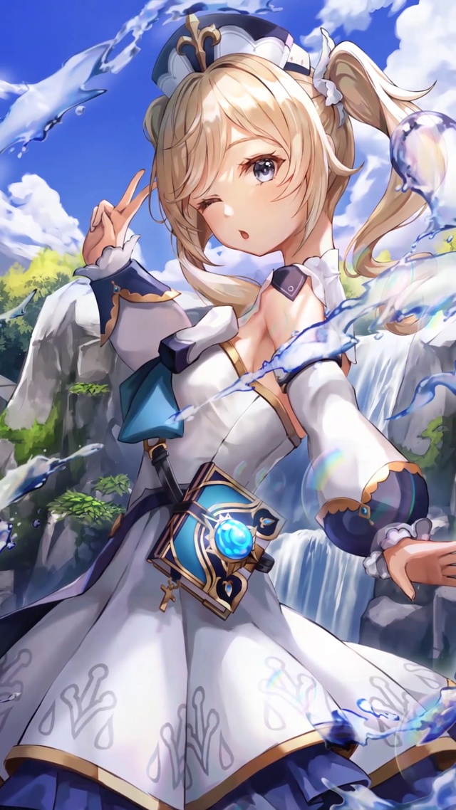 原神芭芭拉可爱清纯萌妹子