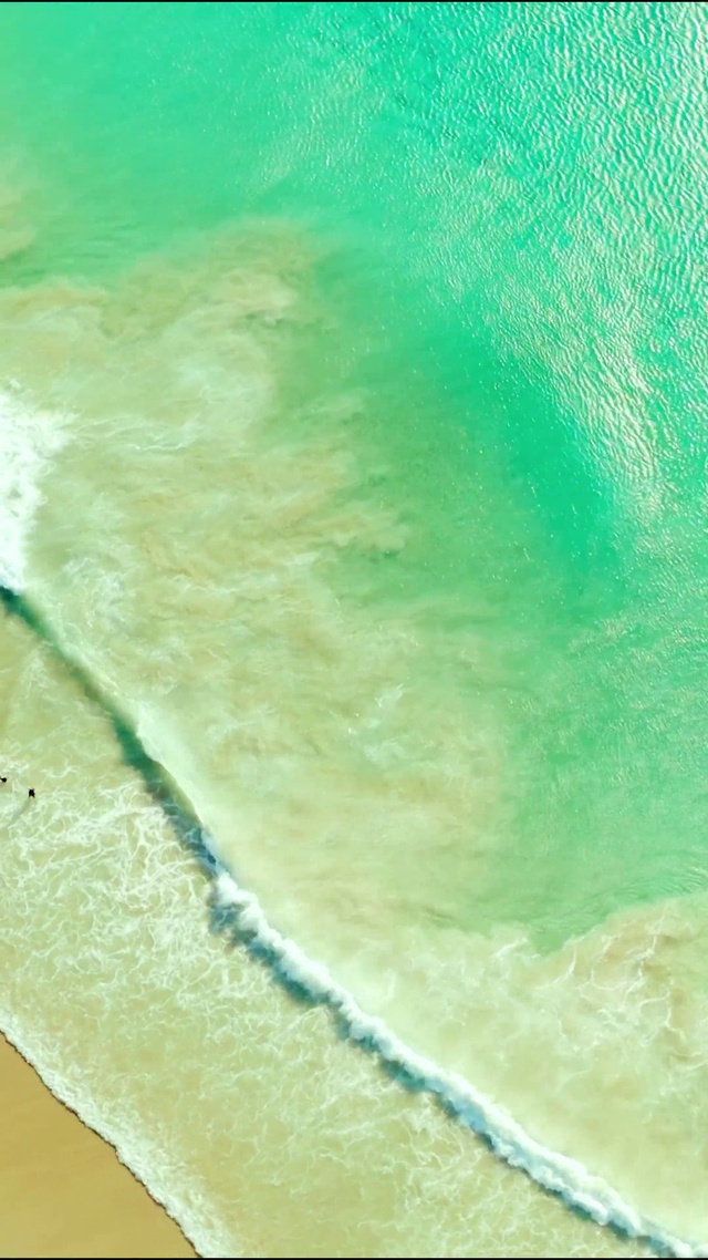 4K唯美沙滩海浪