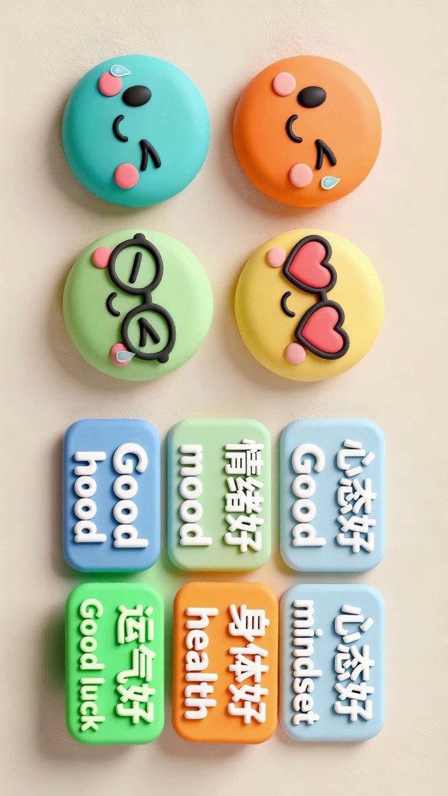 打工人文字心态好身体好运气好