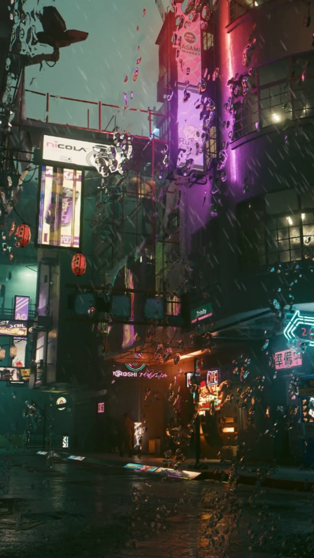 雨天街道